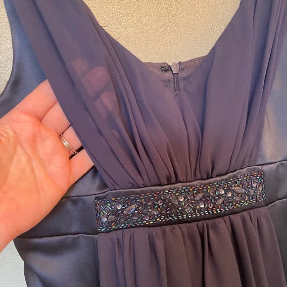 Full Length Navy Formal Dress - Picture 4 of 10